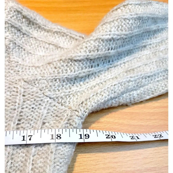 Sarah Spencer Cardigan M Wool Mohair Blend Y2K Lagenlook Boho Ruffle Tie Mori - Picture 6 of 10